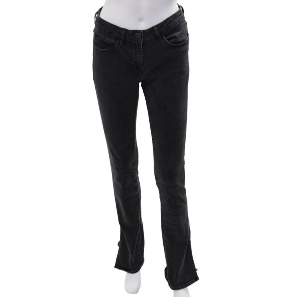 3x1 NYC Womens Black Bootcut Flared Jeans Mid Rise 32 Inseam Size 25